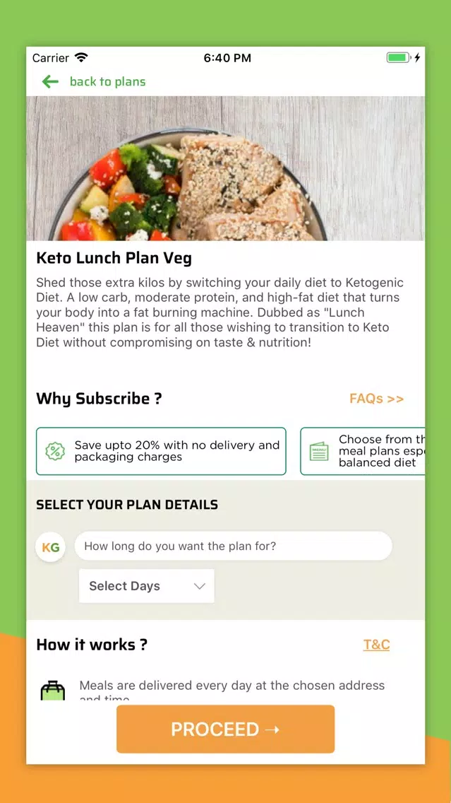 Keto Garden - Order Keto Meals Screenshots