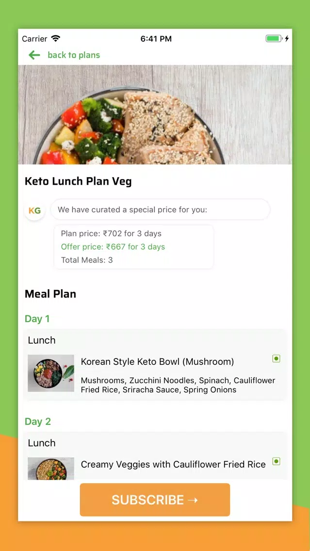 Keto Garden - Order Keto Meals Screenshots