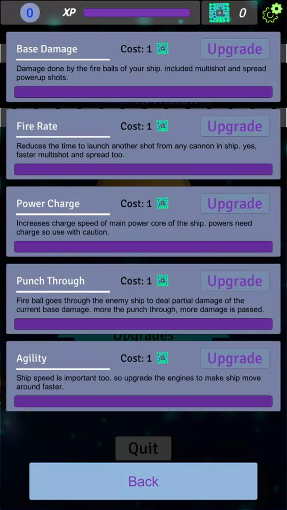 Space Attack: Power Invasion 스크린샷