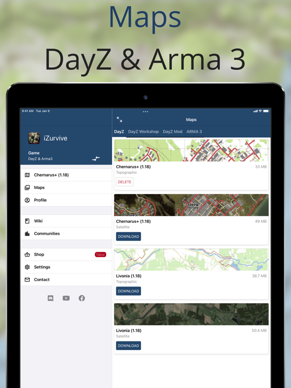 iZurvive - DayZ Maps iPad 應用截圖