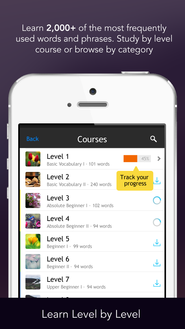 Learn Italian - Free WordPower Screenshots