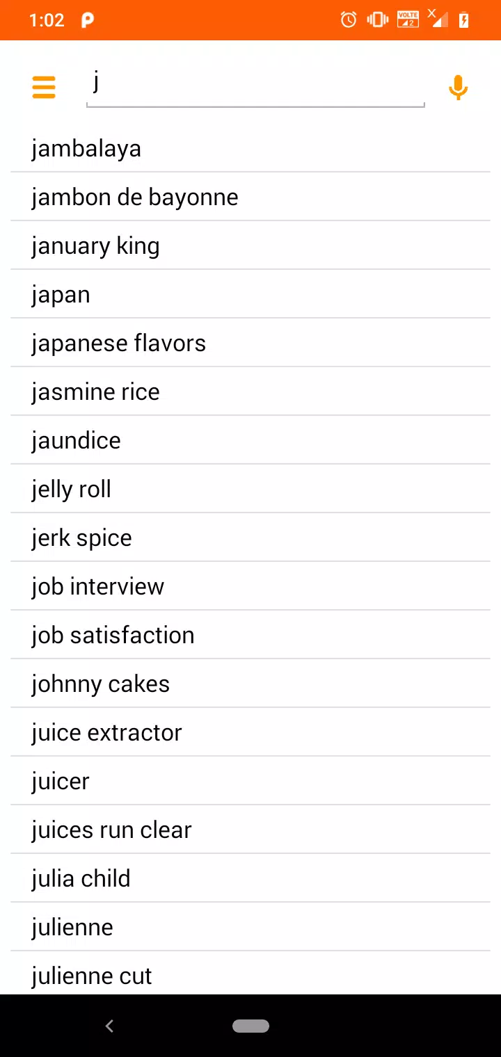 Culinary Dictionary Screenshots