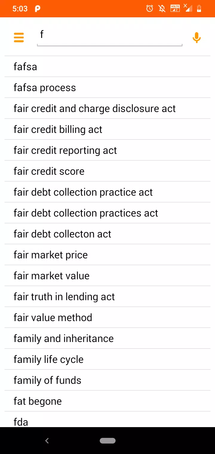 Скриншоты Financial Literacy Dictionary