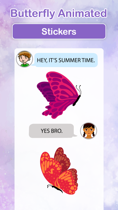Butterfly Animated Stickers Screenshots