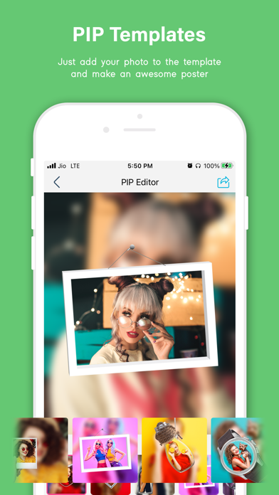 Pip Photo Editor, Stickers Screenshots