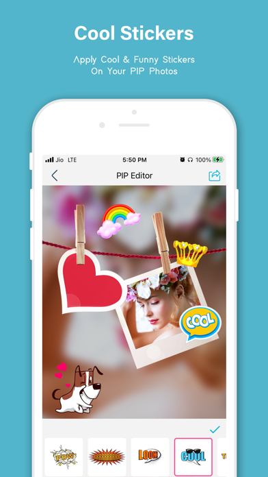 Pip Photo Editor, Stickers Screenshots