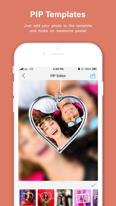 Pip Photo Editor, Stickers Screenshots