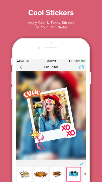 Pip Photo Editor, Stickers Screenshots