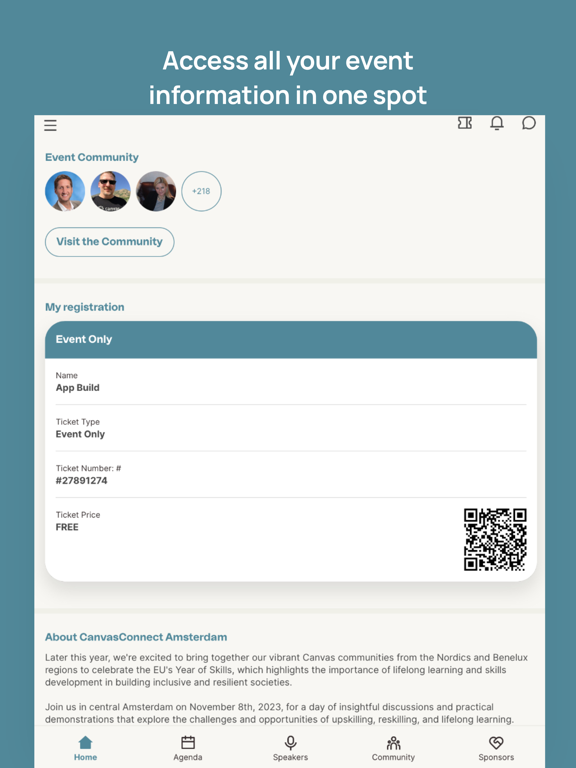 Instructure Events iPad Screenshots