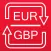 Euros to British Pounds and GBP to EUR converter
