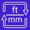 Feet / Millimeters length converter