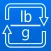 Pounds to grams and g to lbs weight converter