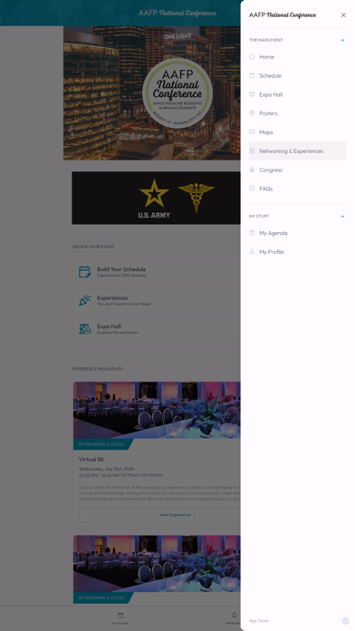 AAFP Events 2024 Screenshots