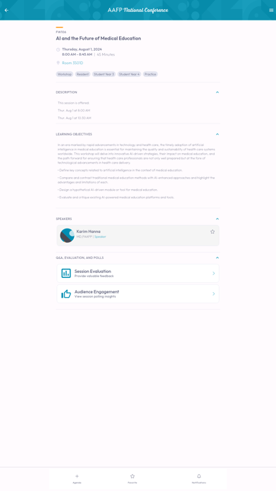 AAFP Events 2024 Screenshots