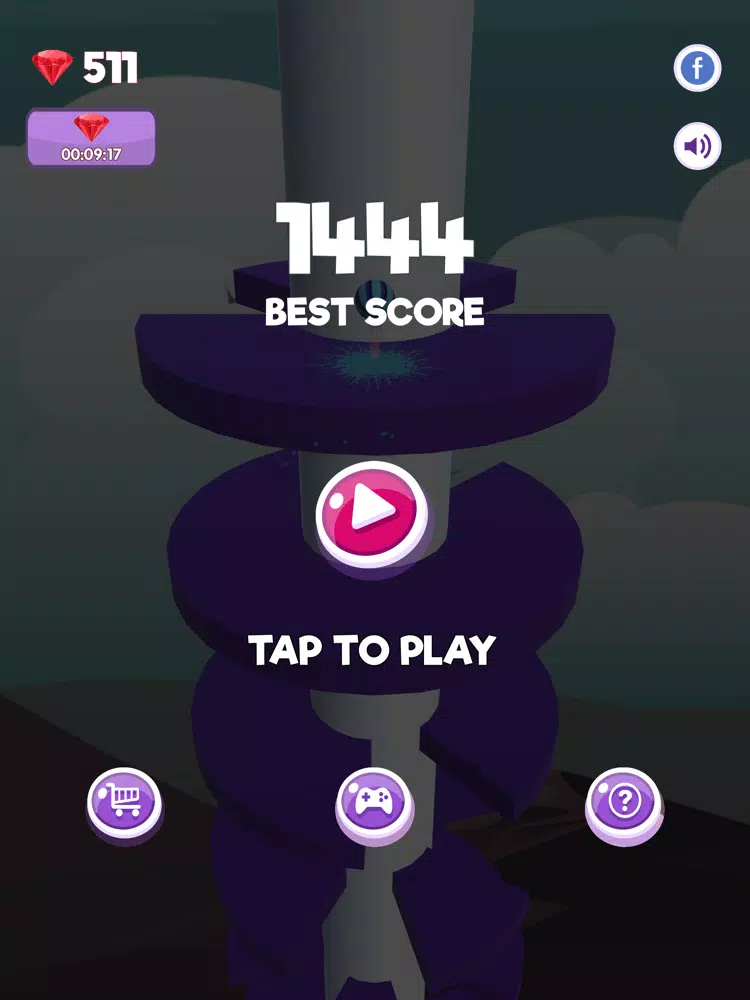 Super Helix Jumping Ball iPad Screenshots