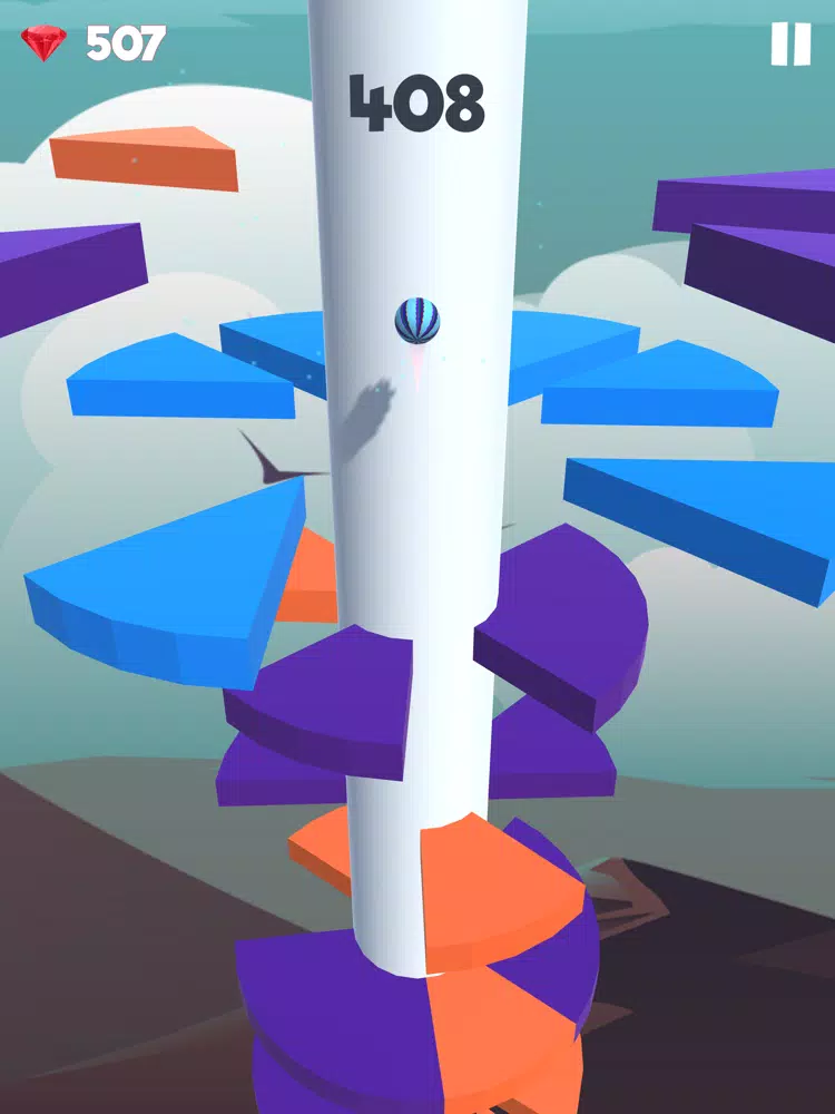 Super Helix Jumping Ball iPad Screenshots