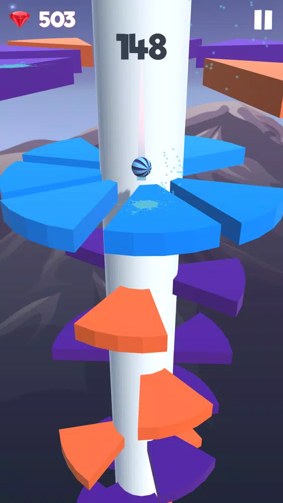 Super Helix Jumping Ball Screenshots