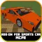 Sports Cars AddOn for Minecraft Pocket Edition