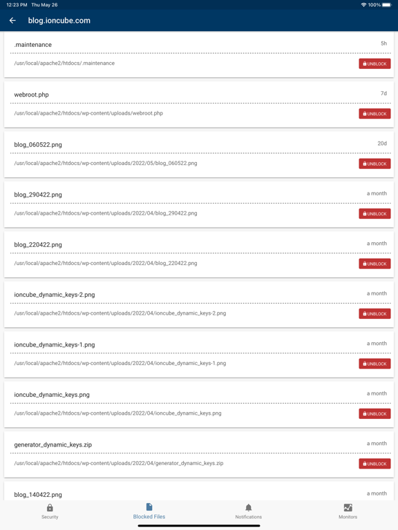 ionCube24 Companion iPad Screenshots