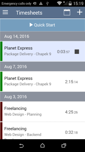 Screenshot di Log My Hours - Time Tracking