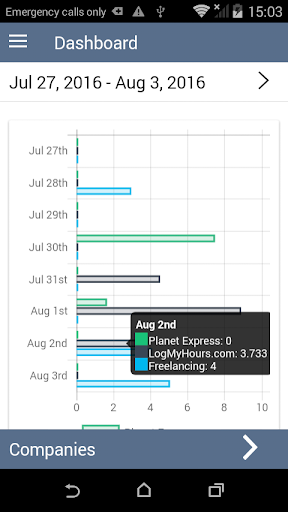 Screenshot di Log My Hours - Time Tracking