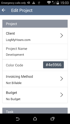 Screenshot di Log My Hours - Time Tracking