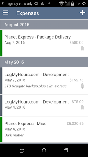 Screenshot di Log My Hours - Time Tracking
