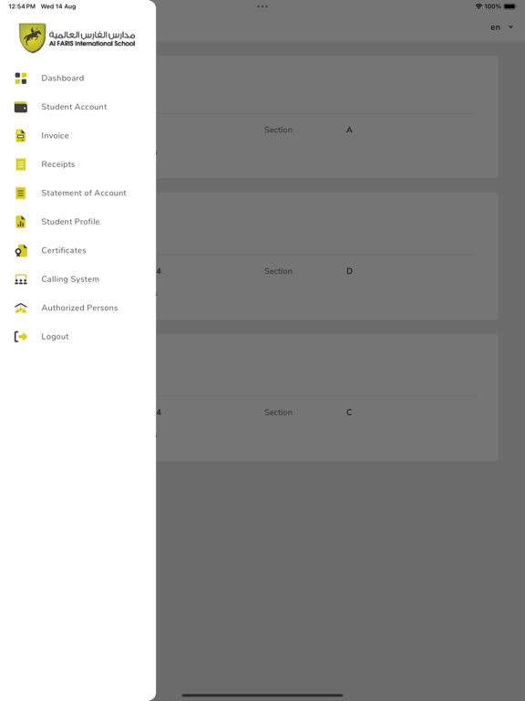 Al Faris App iPad Screenshots