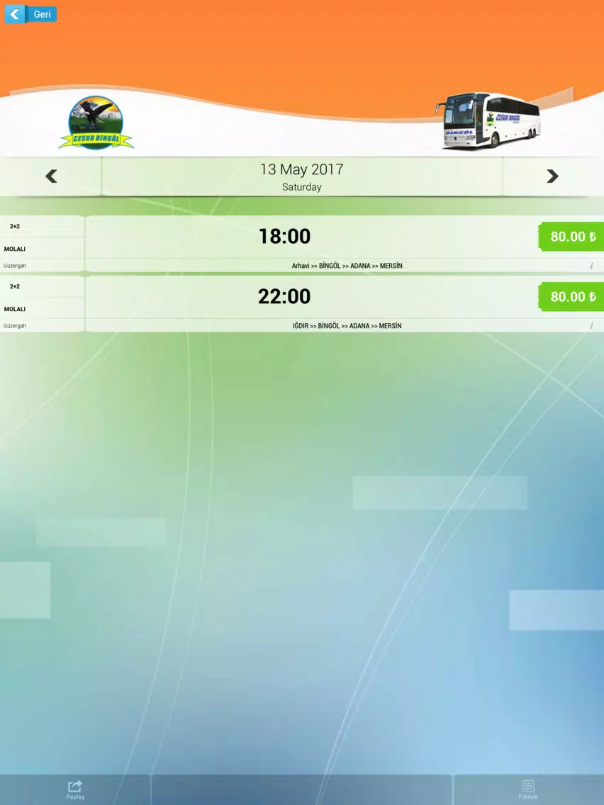 Cesur Bingöl Seyahat iPad Screenshots