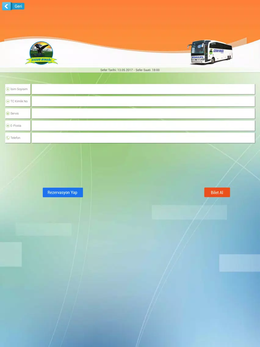 Cesur Bingöl Seyahat iPad Screenshots