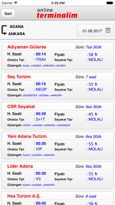Terminalim - Otobüs Uçak Bileti Al Screenshots