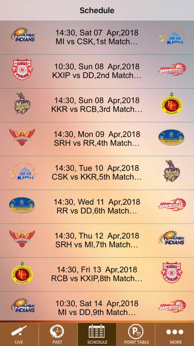 Cricket 2018 IPL 11 Live Screenshots