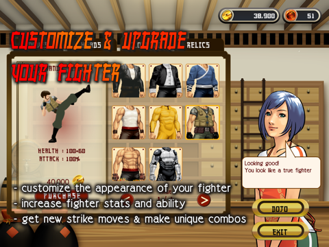 Tangkapan layar KungFu Quest - The Jade Tower iPad 
