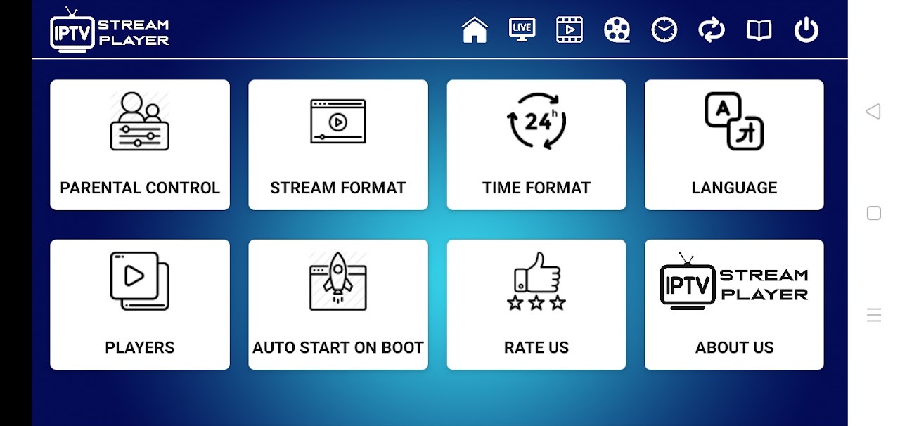 IPTV Stream Player Screenshots