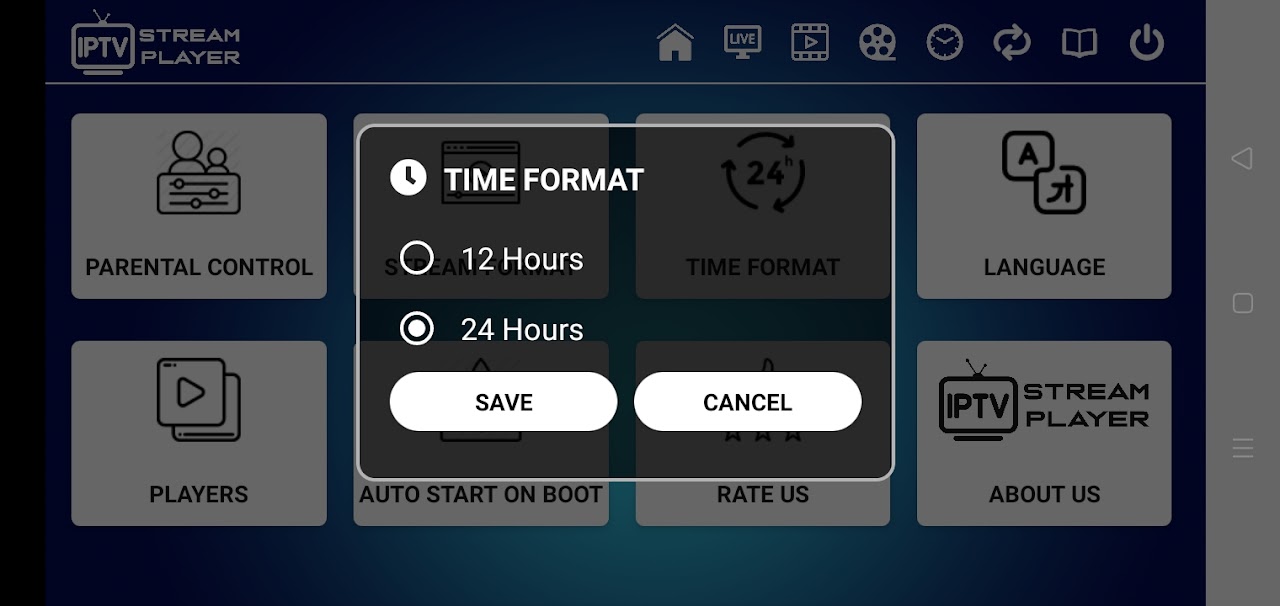IPTV Stream Player Screenshots