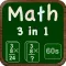 Math 3 in 1 (Drills, Flashcard, 60 sec Game)