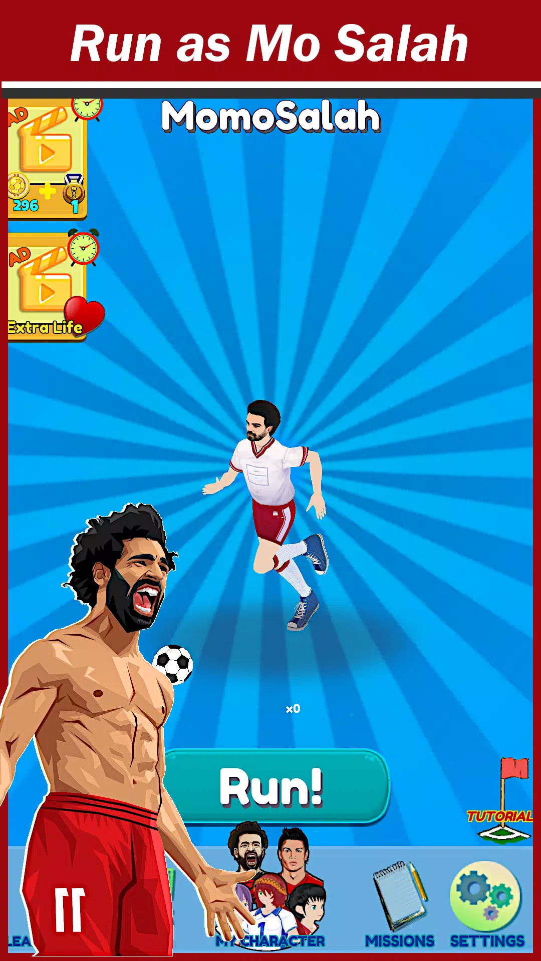 C. Ronaldo & Salah: Kick'n'Run Screenshots