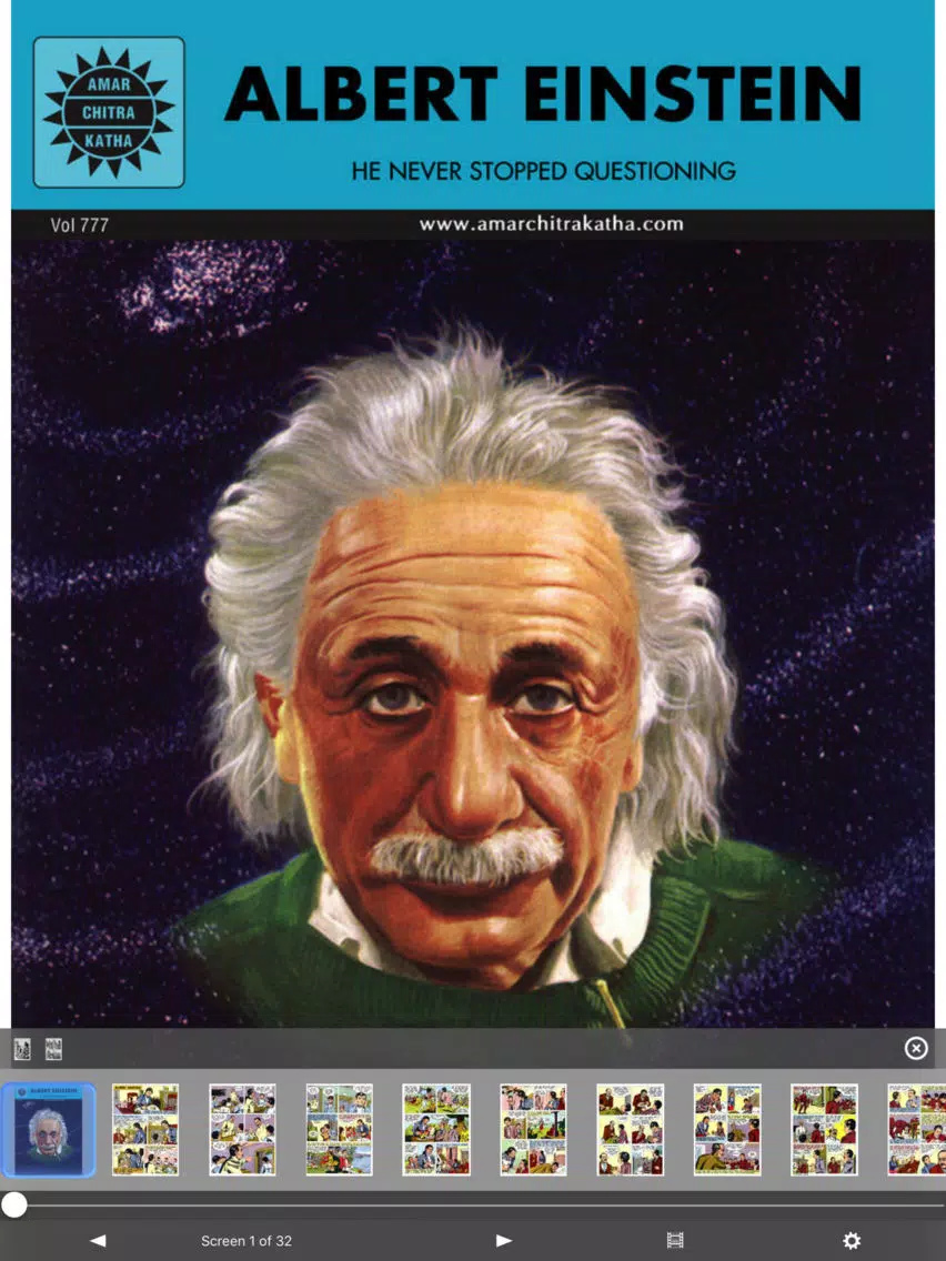 ALBERT EINSTEIN-Amar Chitra Katha-Biography iPad Screenshots