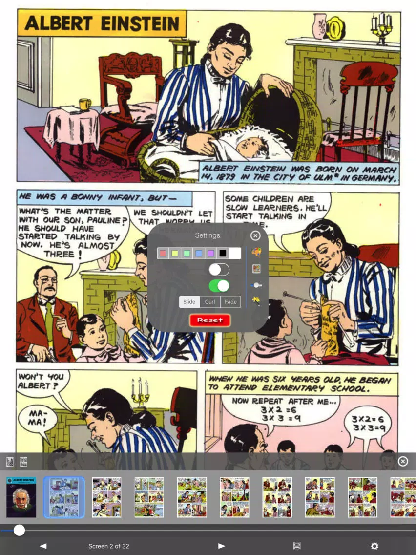 ALBERT EINSTEIN-Amar Chitra Katha-Biography iPad Screenshots