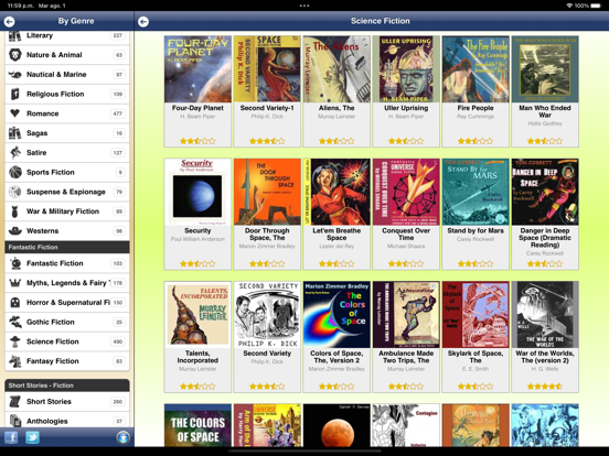 English Audiobooks - LibriVox iPad Screenshots