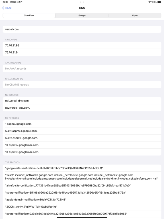 PalmWeb iPad Screenshots
