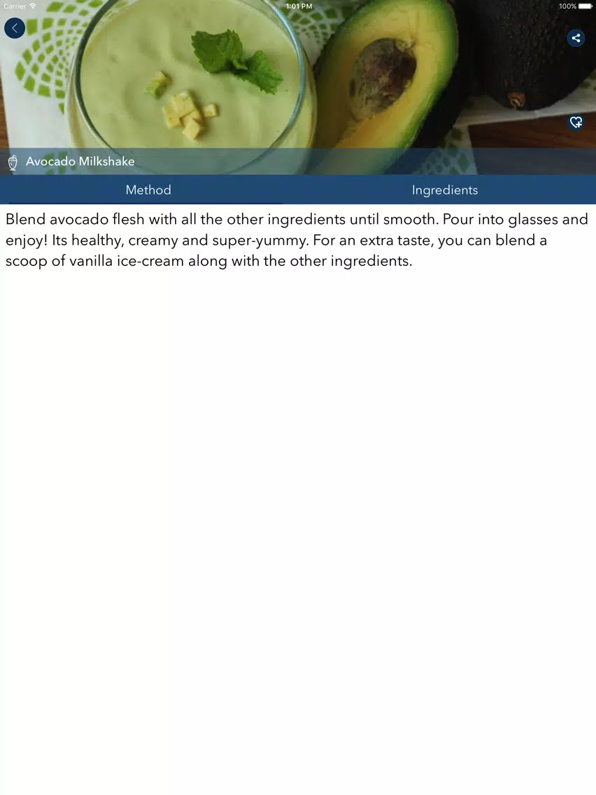 Milk Shake Recipes - Homemade iPad Screenshots