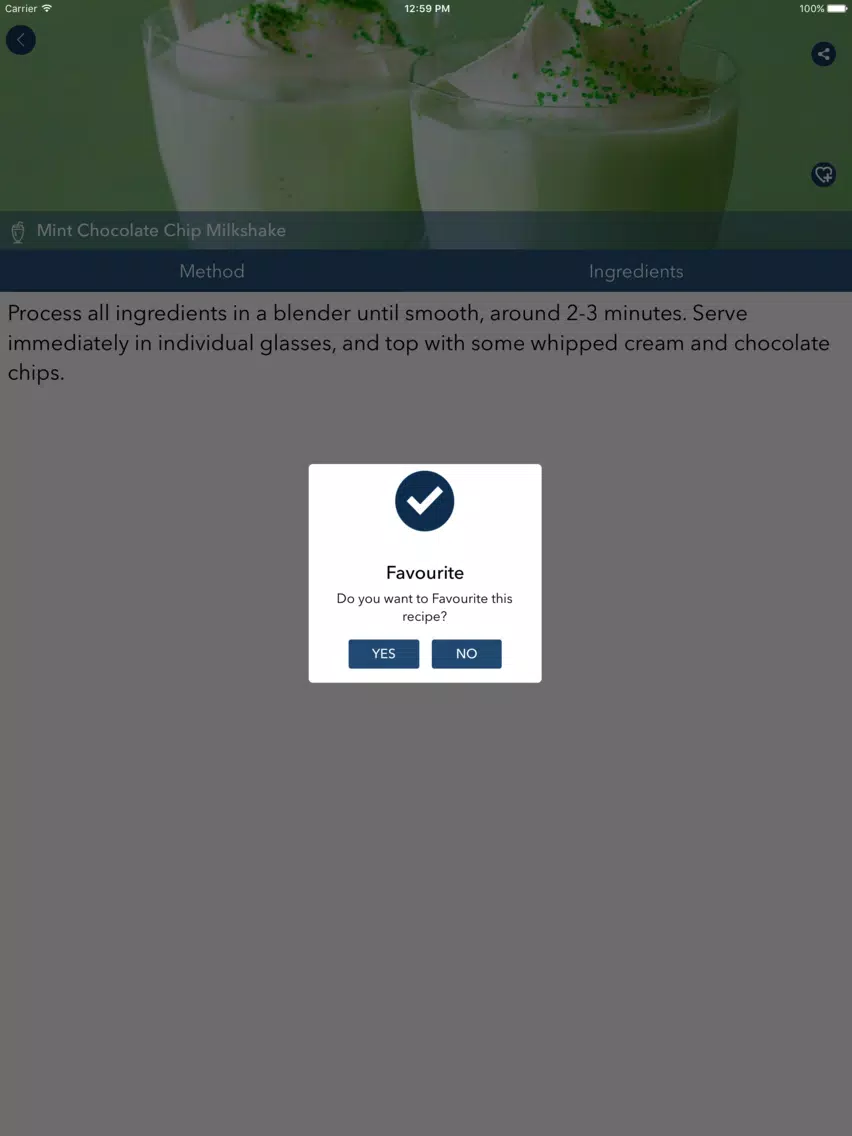 Milk Shake Recipes - Homemade iPad Screenshots