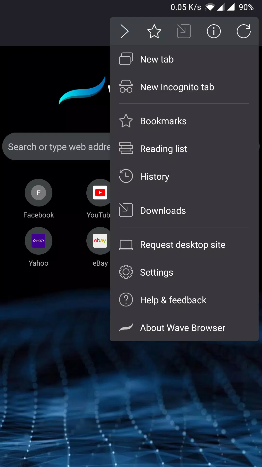 Wave Browser Screenshots