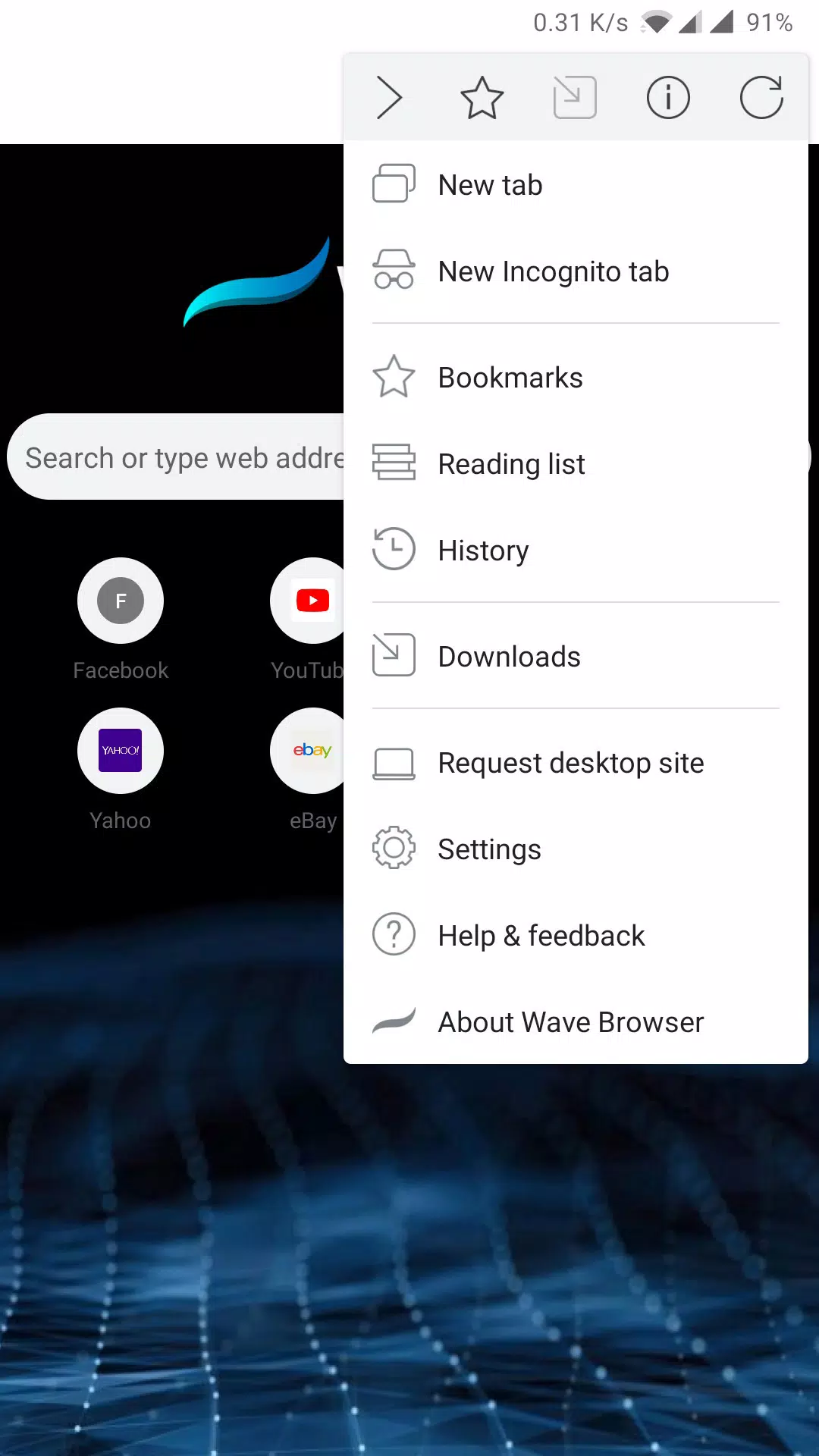 Wave Browser Screenshots