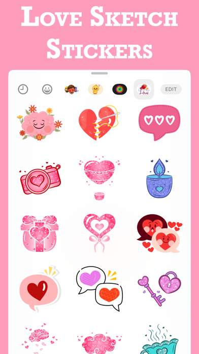 Love Sketch Stickers Screenshots