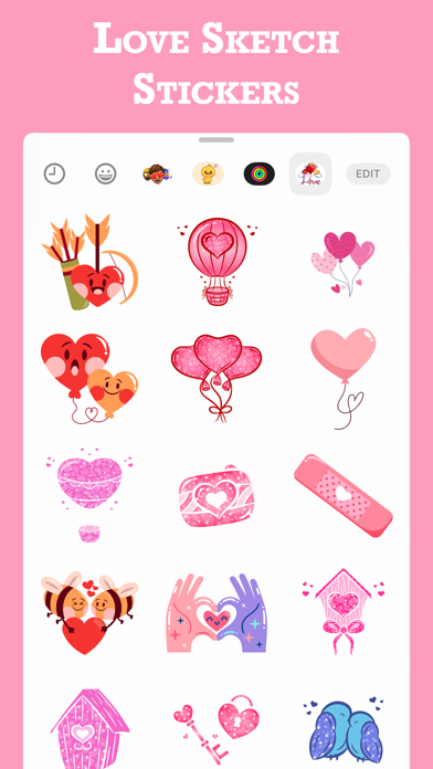 Love Sketch Stickers Screenshots