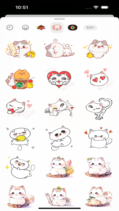 Mochi Cat Stickers & Emojis Screenshots