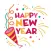 New Year Fun Party Stickers