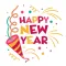 New Year Fun Party Stickers